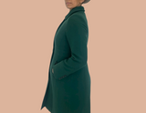 J Crew Forest Green Wool Pea Coat Size XS/Small