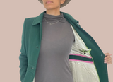 J Crew Forest Green Wool Pea Coat Size XS/Small