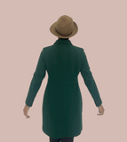 J Crew Forest Green Wool Pea Coat Size XS/Small