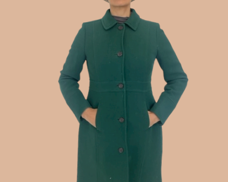 J Crew Forest Green Wool Pea Coat Size XS/Small