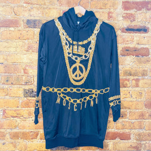 Moschino for H&M Embellished Hooded Dress | Small