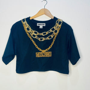 Moschino for H&M Embellished Crop Top | Small