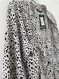 Nasty Gal Spot Bow Blouse S/M Size New With Tag