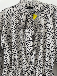 Nasty Gal Spot Bow Blouse S/M Size New With Tag