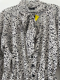 Nasty Gal Spot Bow Blouse S/M Size New With Tag