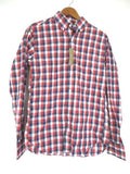J. Crew Men's Red, White, Blue Plaid Checkered Button Up NWT  | S