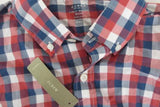 J. Crew Men's Red, White, Blue Plaid Checkered Button Up NWT  | S