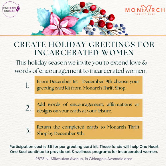 Greeting Cards for Incarcerated Women: In-store pick up