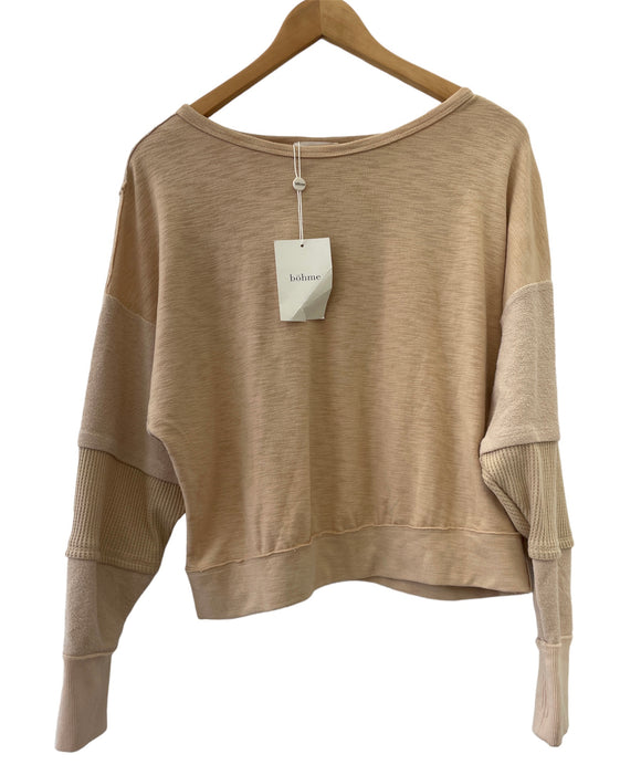Bohme Tan Chic Sweater New With Tag Size M