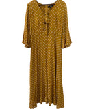 Suzanne Betro Flow Bell Sleeve Dress Size Medium
