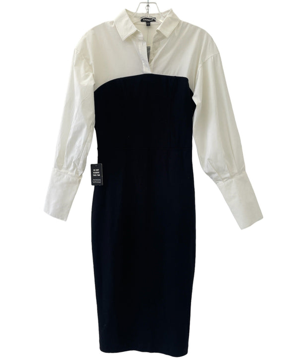 Express Black and White Sheath Dress Size 4 New With Tag