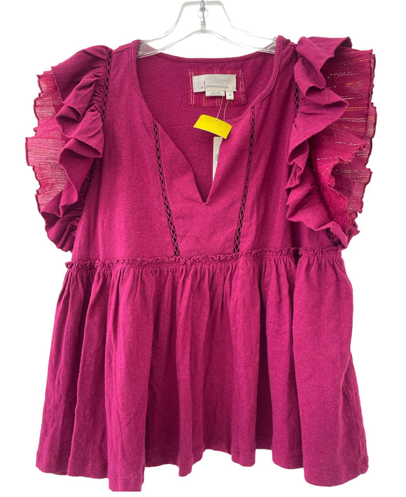 Anthropologie Raspberry Top New With Tag Size XS