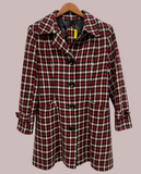 Vintage Vesti Mod Coat Plaid Herringbone Jacket Size 12