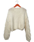 Chicwish Super Chunky Knit Handmade With Love Sweater