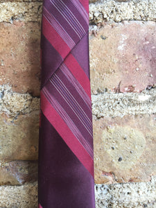 Givenchy Purple and Red Silk Tie