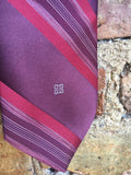 Givenchy Purple and Red Silk Tie