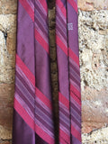 Givenchy Purple and Red Silk Tie