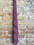 Givenchy Purple and Red Silk Tie
