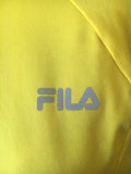 FILA Women's Yellow Runner Top Size Large